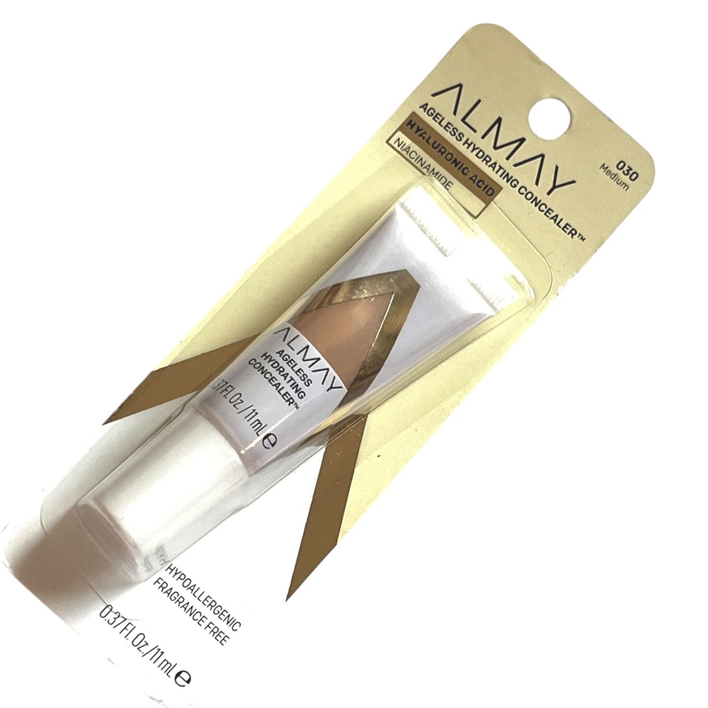 Almay Ageless Hydrating Concealer 030 Medium Hyaluronic Acid Niacinamide 0.37oz